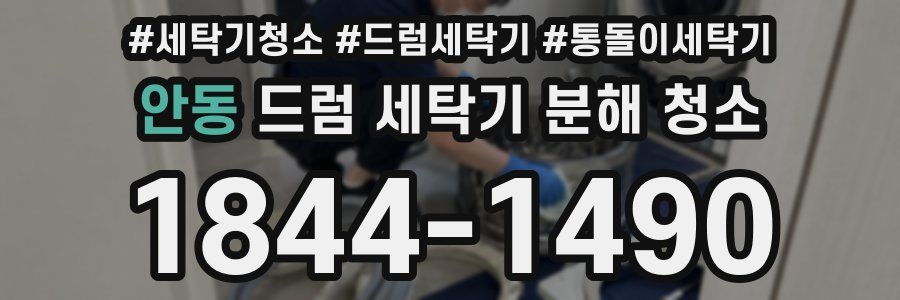 안동 드럼 세탁기 분해 청소