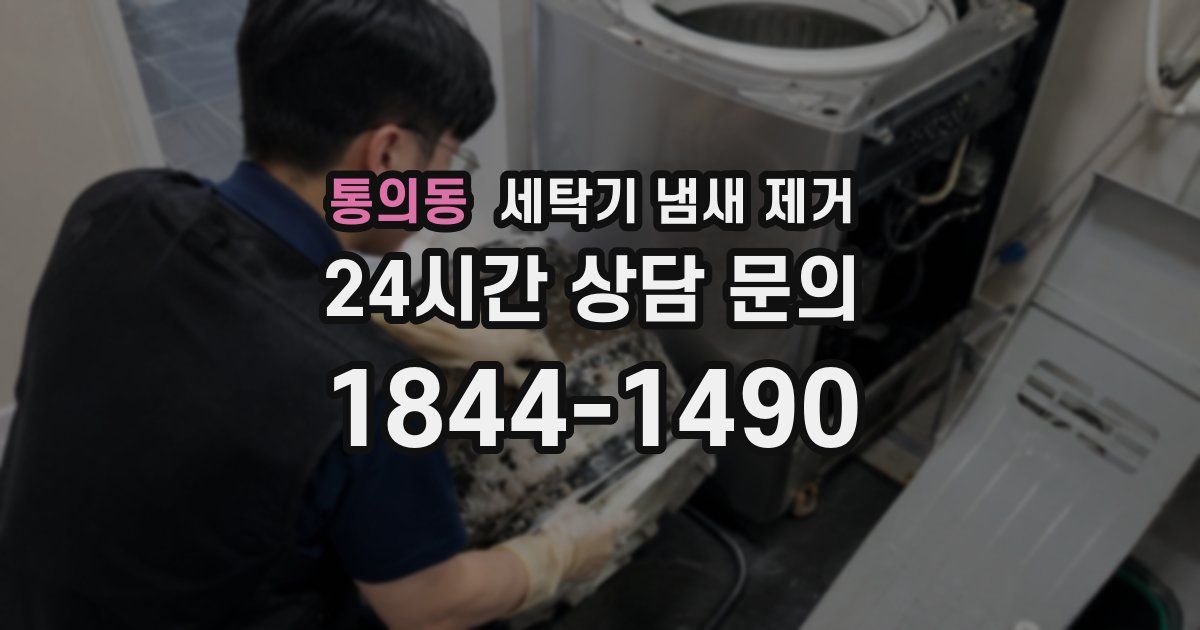 통의동 세탁기 냄새 제거
