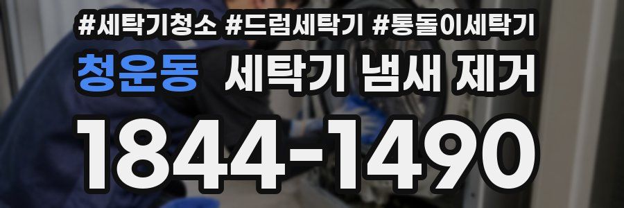 청운동 세탁기 냄새 제거
