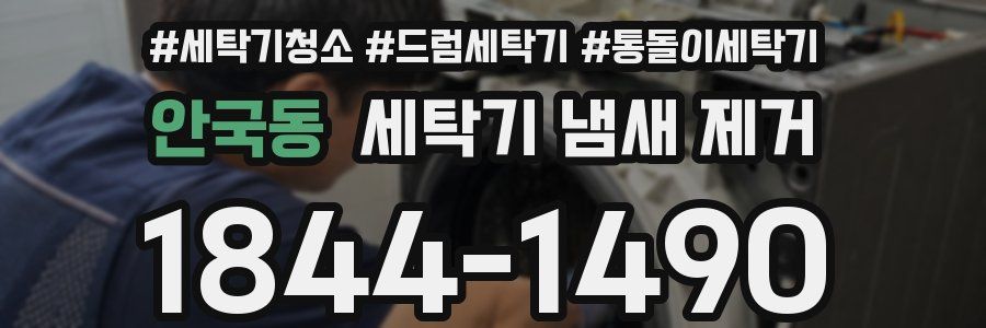 안국동 세탁기 냄새 제거