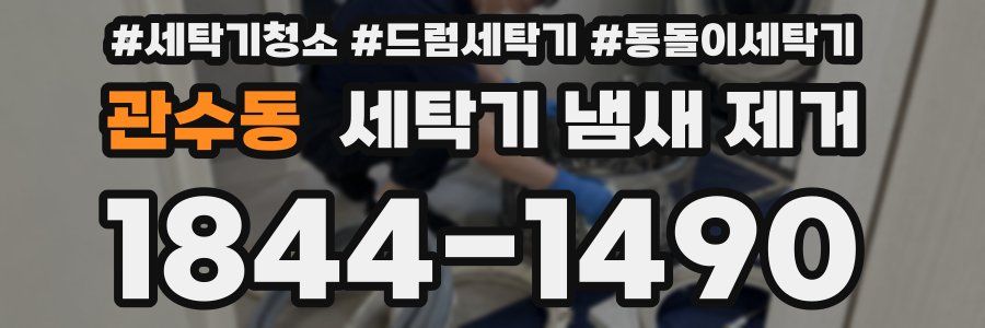 관수동 세탁기 냄새 제거