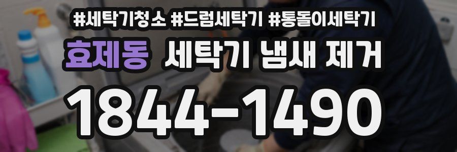 효제동 세탁기 냄새 제거