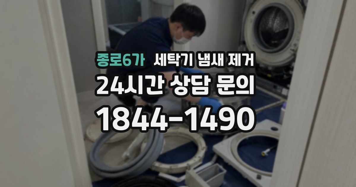 종로6가 세탁기 냄새 제거