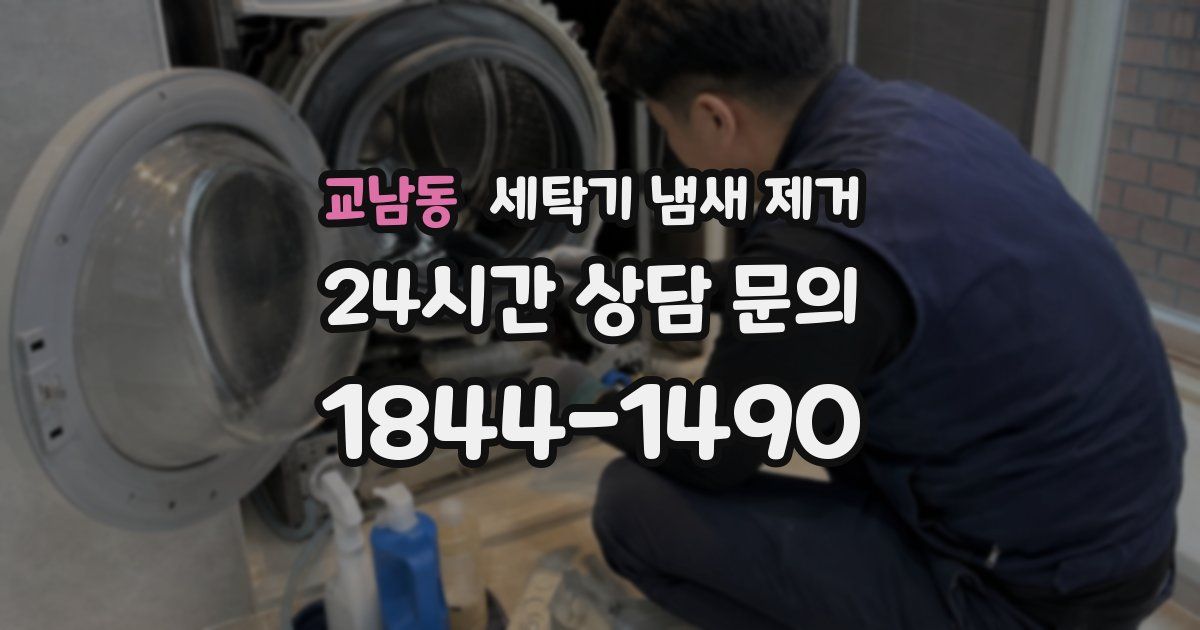 교남동 세탁기 냄새 제거