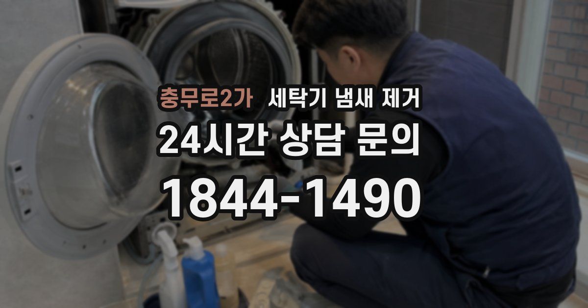 충무로2가 세탁기 냄새 제거
