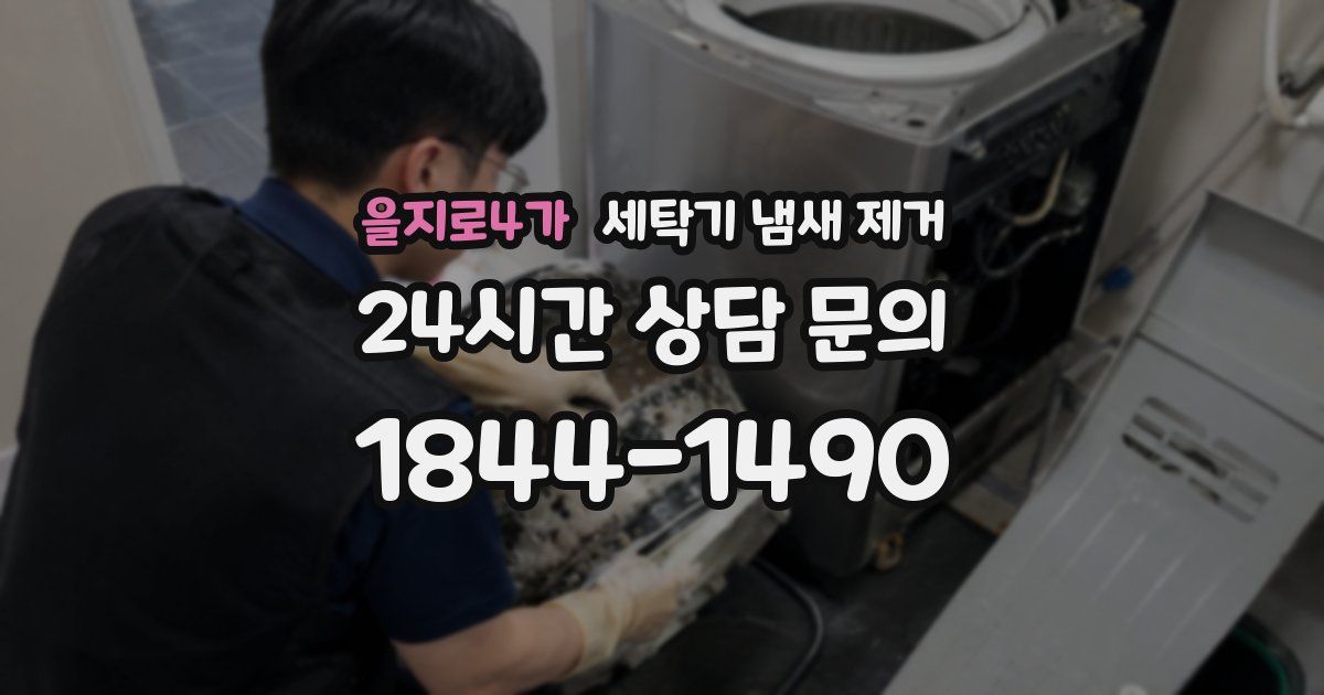 을지로4가 세탁기 냄새 제거