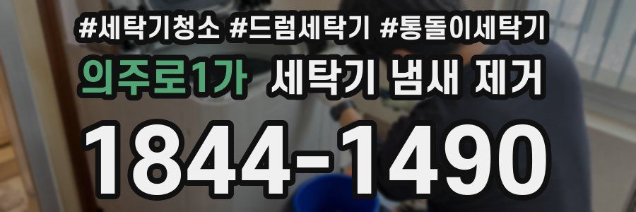 의주로1가 세탁기 냄새 제거
