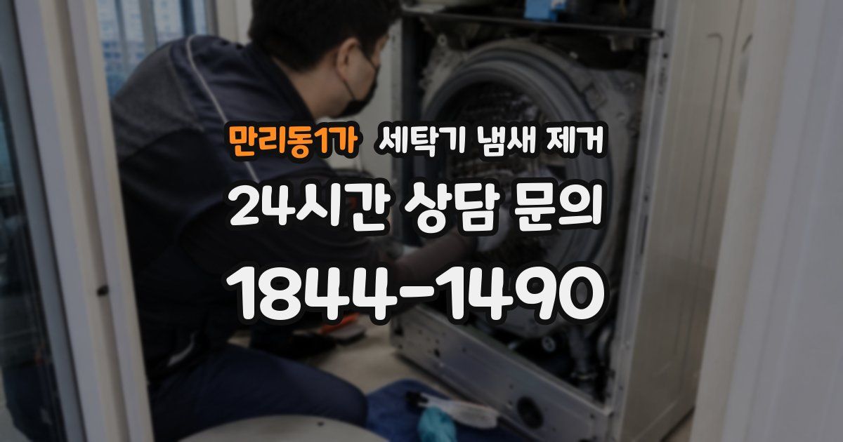 만리동1가 세탁기 냄새 제거