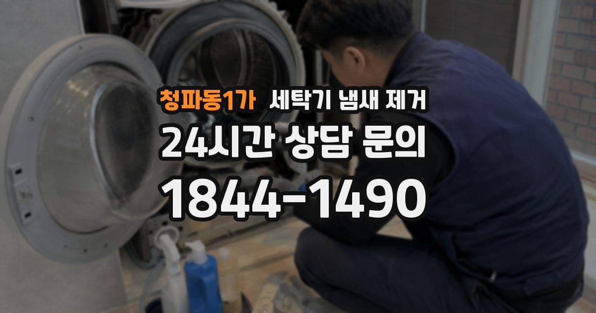 청파동1가 세탁기 냄새 제거