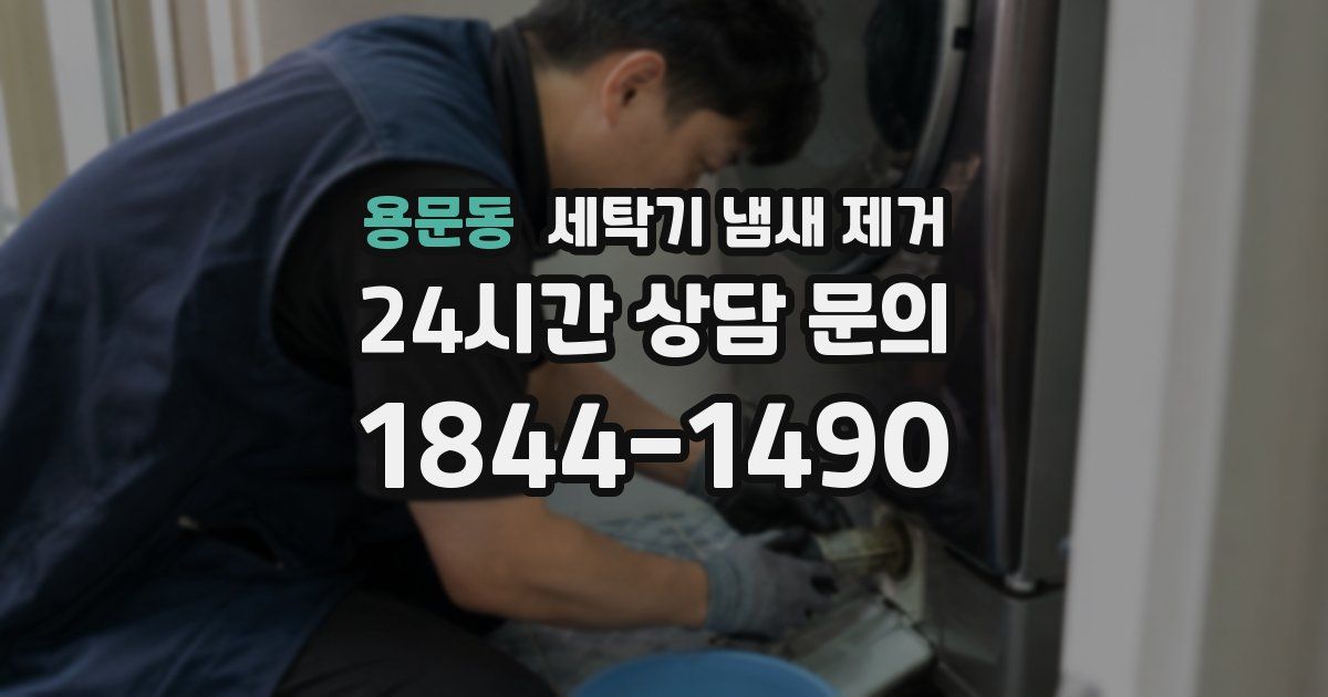 용문동 세탁기 냄새 제거