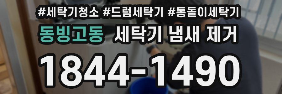 동빙고동 세탁기 냄새 제거