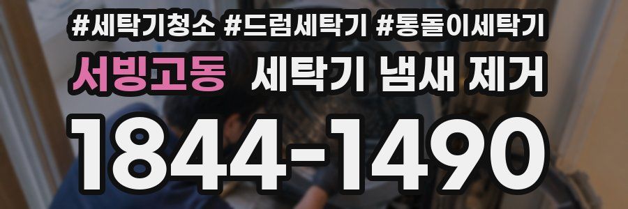 서빙고동 세탁기 냄새 제거