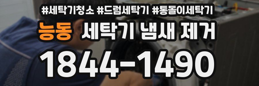 능동 세탁기 냄새 제거