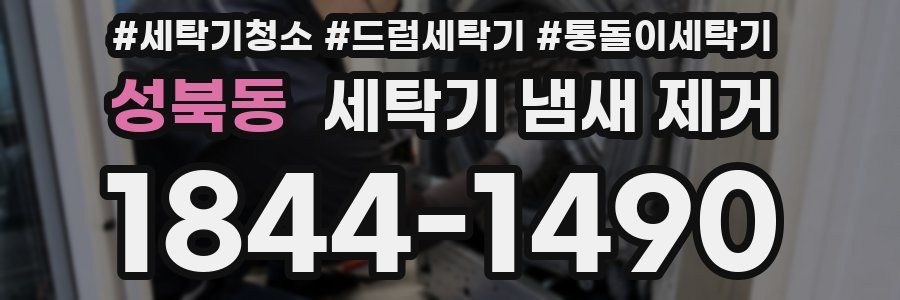 성북동 세탁기 냄새 제거