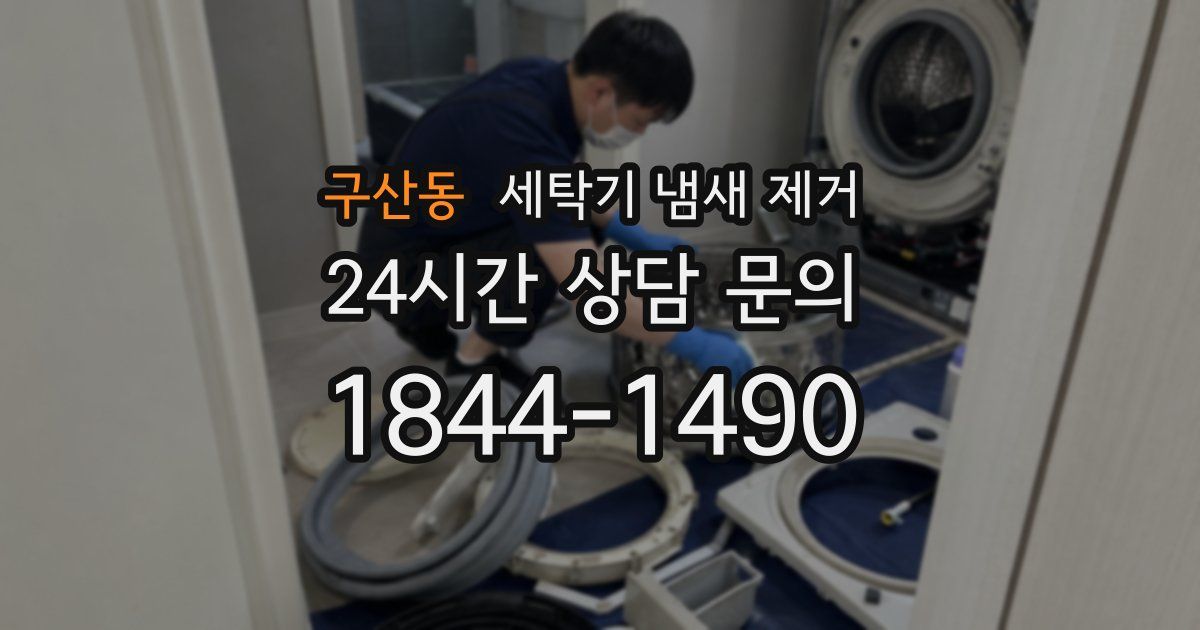 구산동 세탁기 냄새 제거