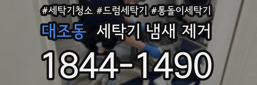 대조동 세탁기 냄새 제거