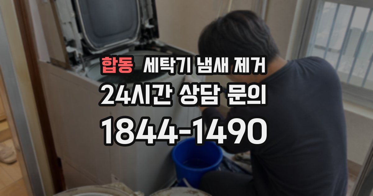 합동 세탁기 냄새 제거