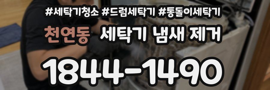 천연동 세탁기 냄새 제거