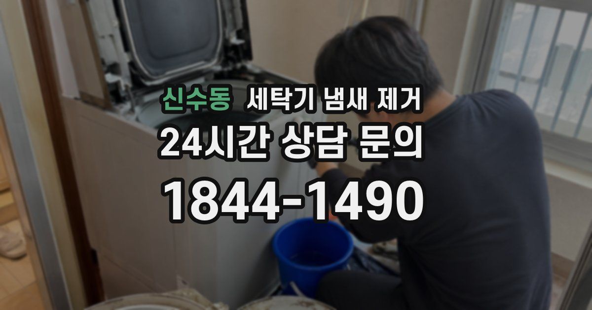 신수동 세탁기 냄새 제거