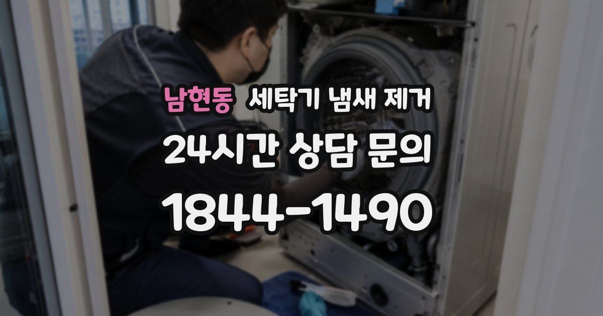 남현동 세탁기 냄새 제거