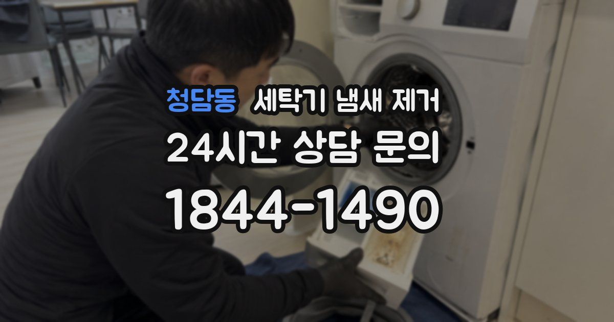 청담동 세탁기 냄새 제거
