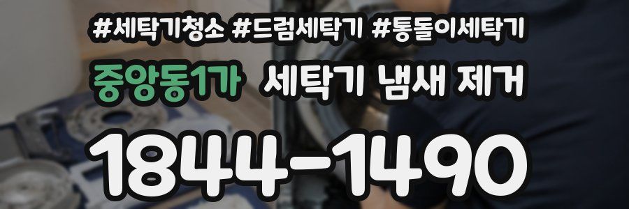 중앙동1가 세탁기 냄새 제거