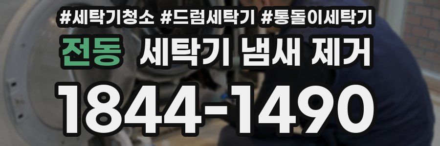 전동 세탁기 냄새 제거