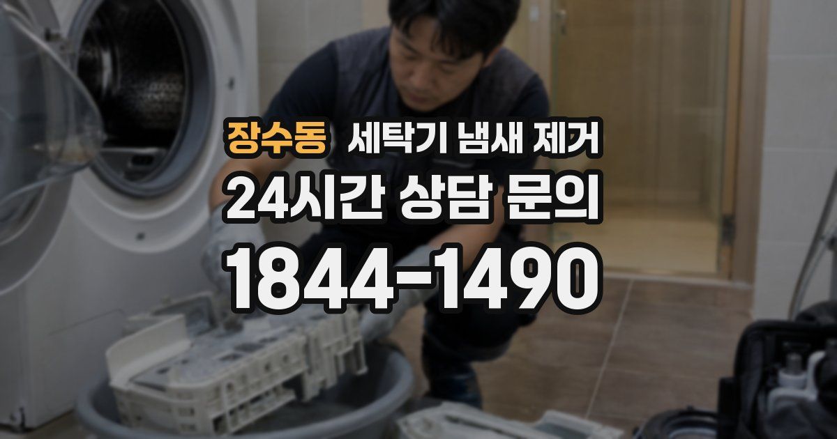 장수동 세탁기 냄새 제거