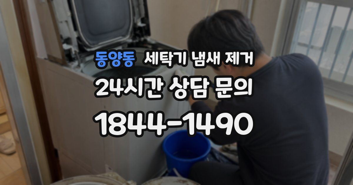 동양동 세탁기 냄새 제거