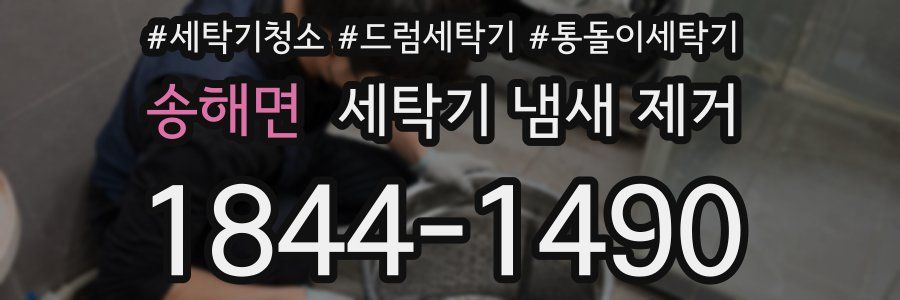 송해면 세탁기 냄새 제거