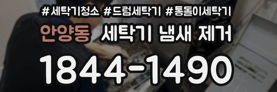 안양동 세탁기 냄새 제거