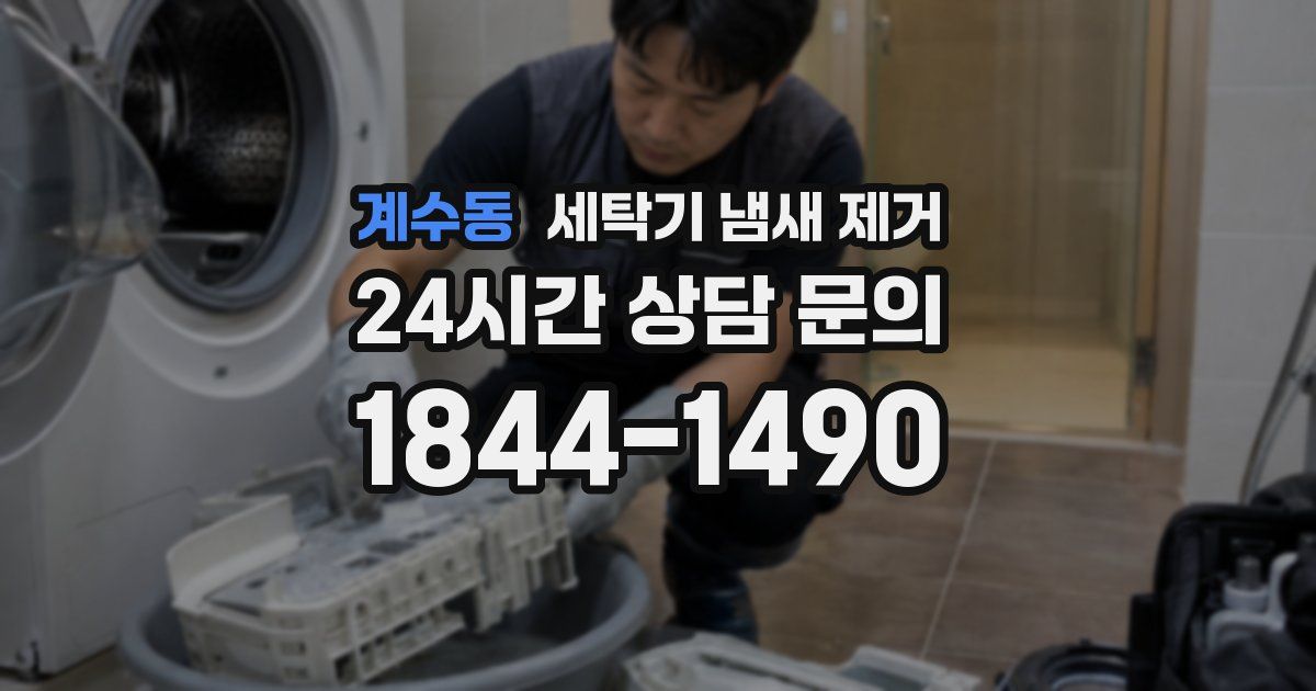 계수동 세탁기 냄새 제거