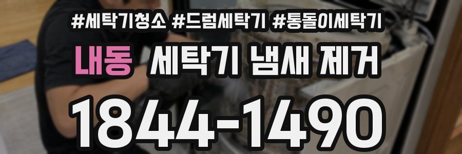 내동 세탁기 냄새 제거