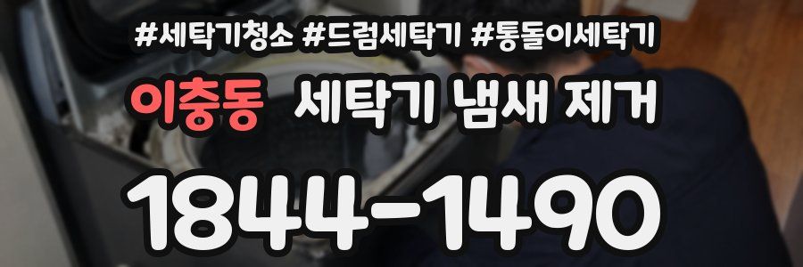 이충동 세탁기 냄새 제거