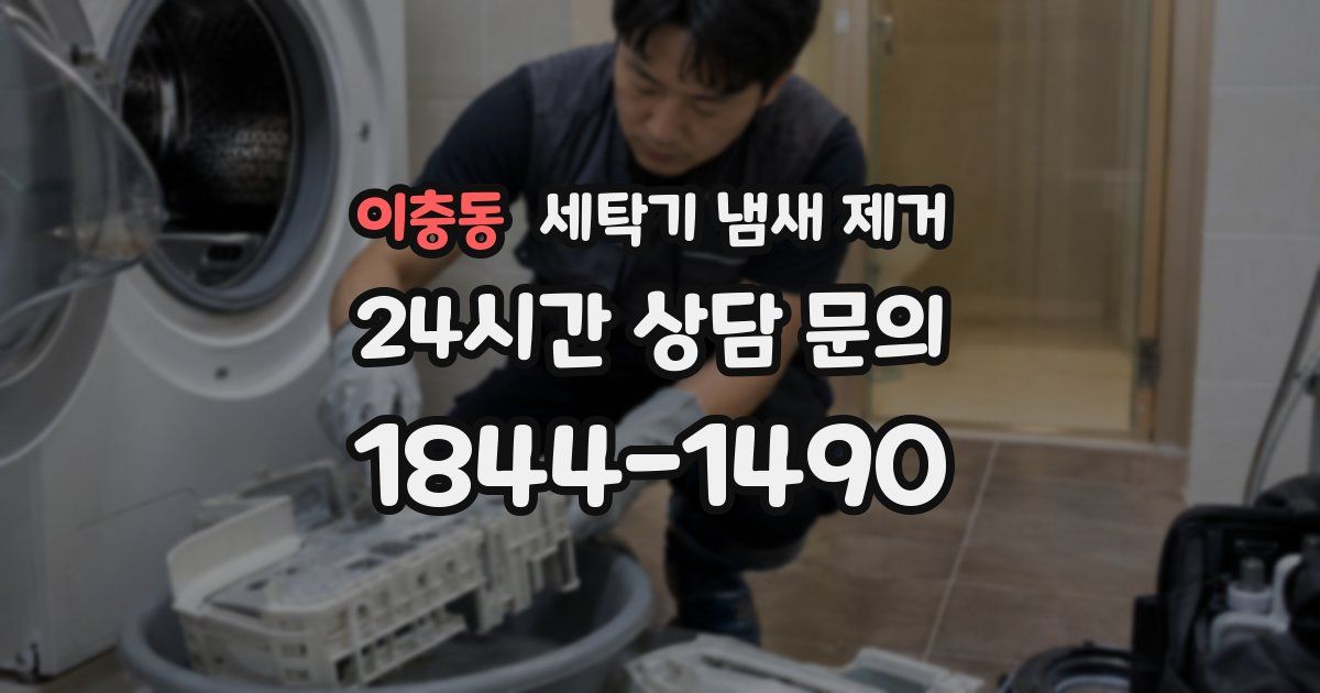 이충동 세탁기 냄새 제거