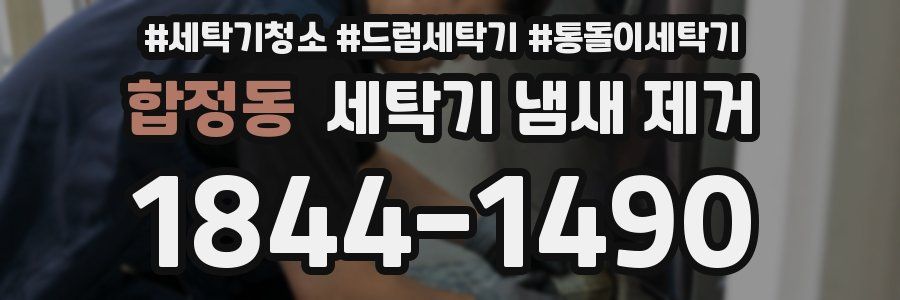 합정동 세탁기 냄새 제거