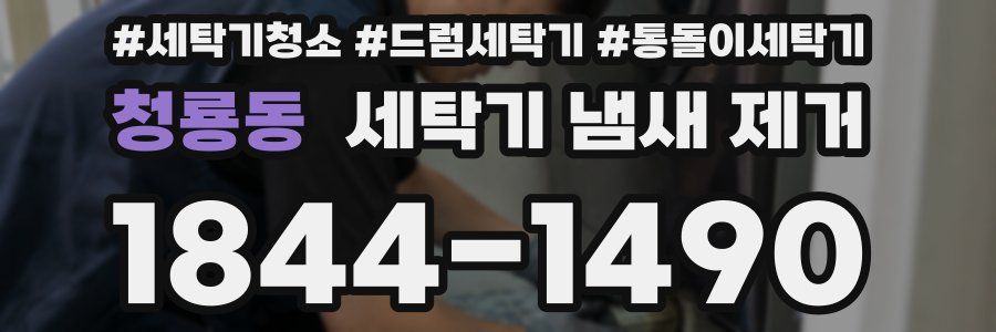 청룡동 세탁기 냄새 제거