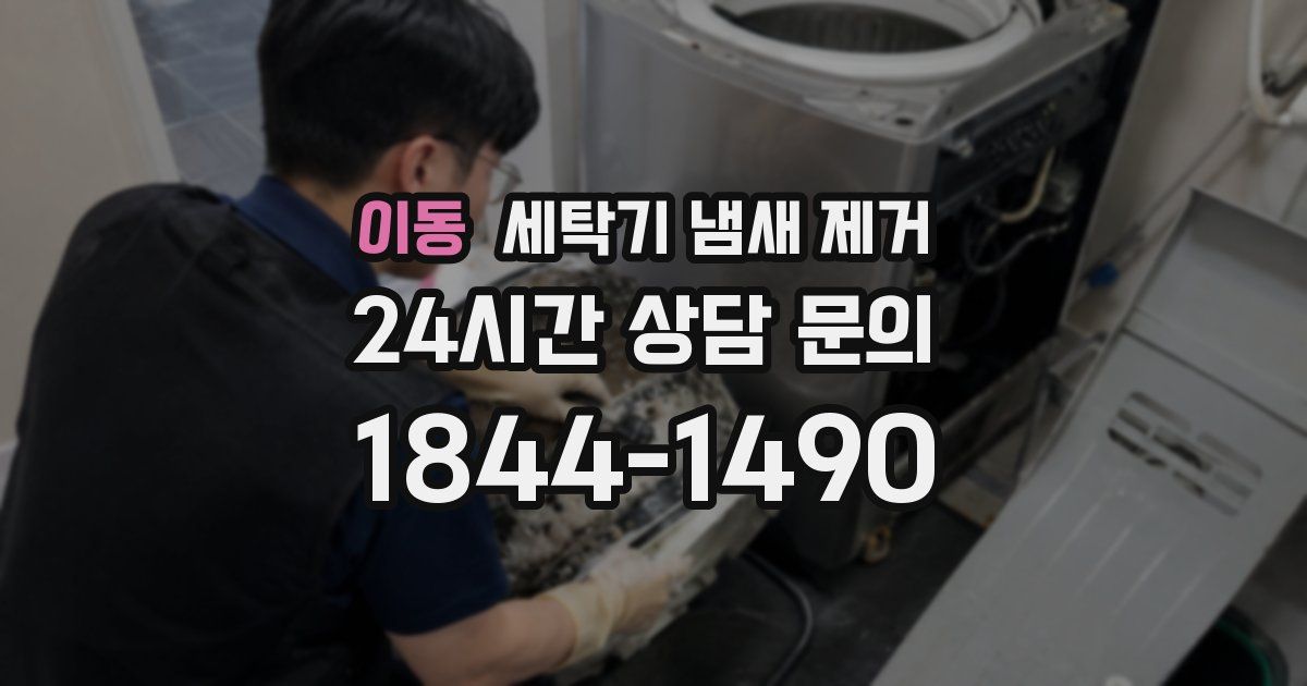 이동 세탁기 냄새 제거