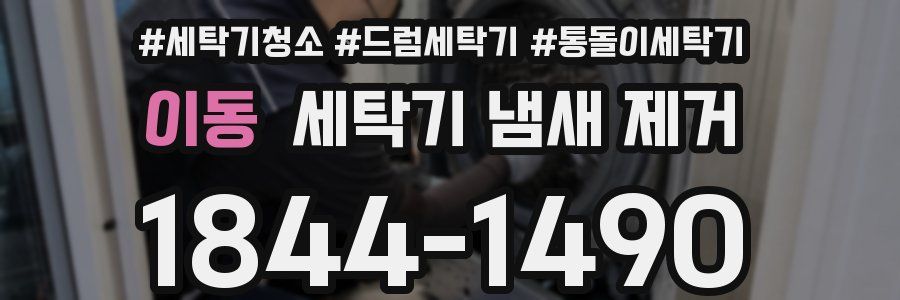이동 세탁기 냄새 제거