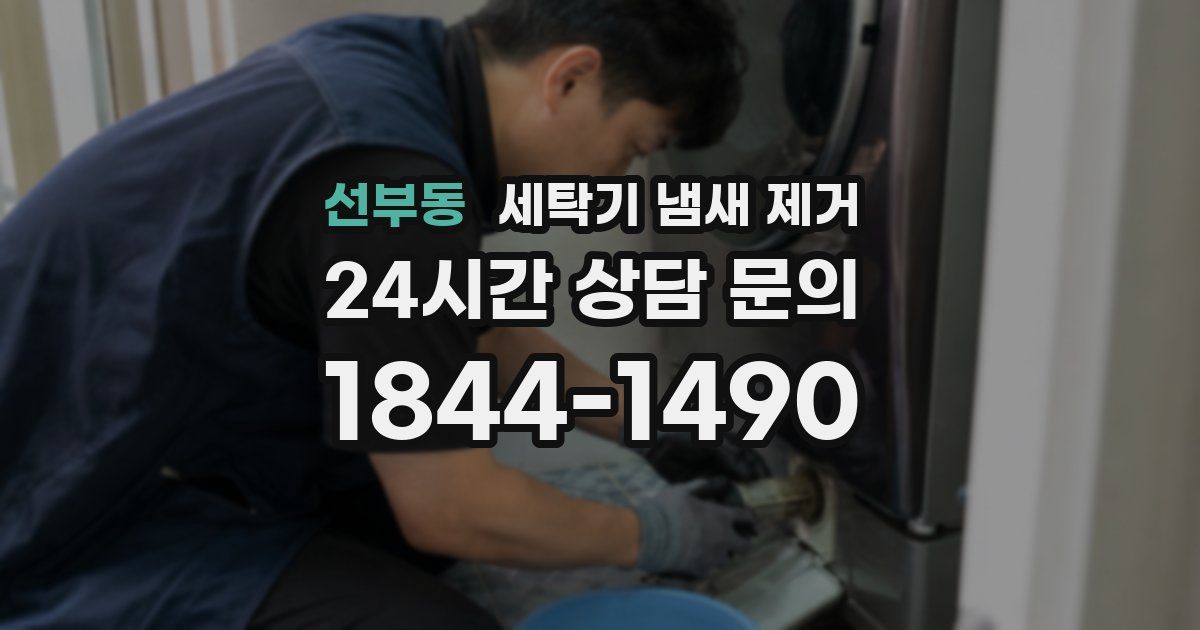 선부동 세탁기 냄새 제거
