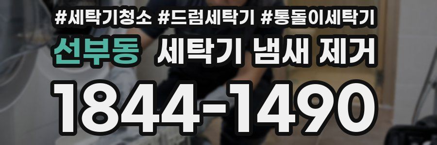 선부동 세탁기 냄새 제거