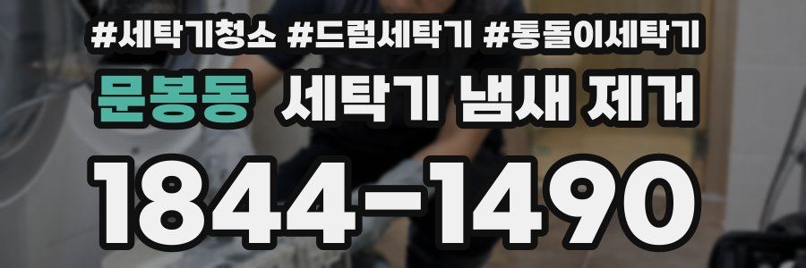 문봉동 세탁기 냄새 제거