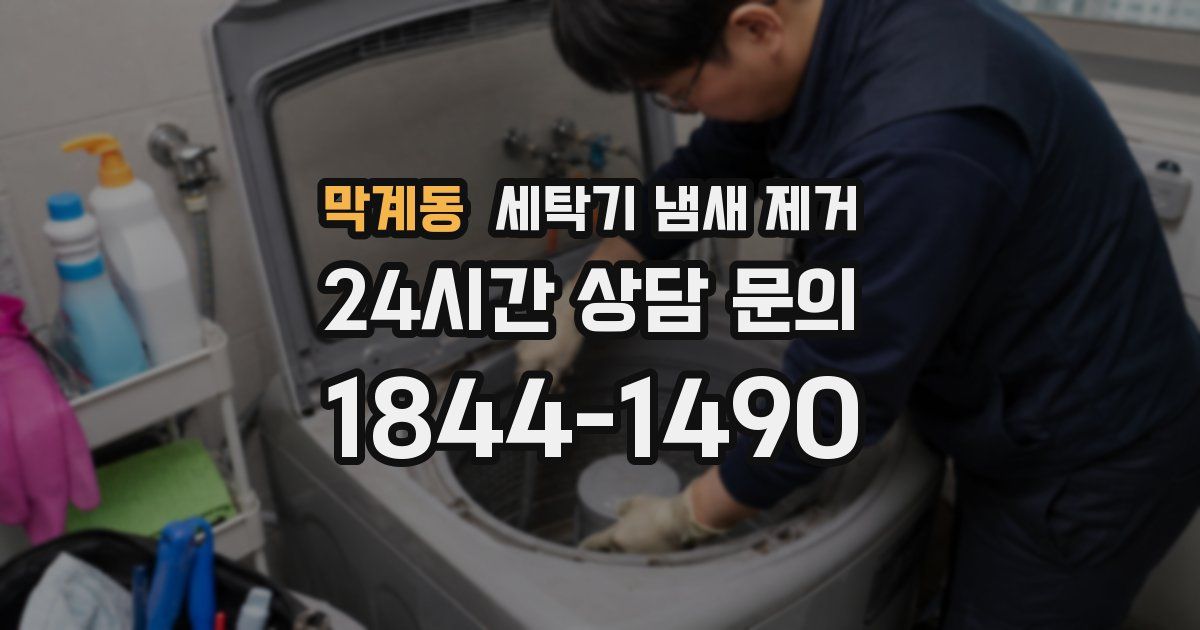막계동 세탁기 냄새 제거