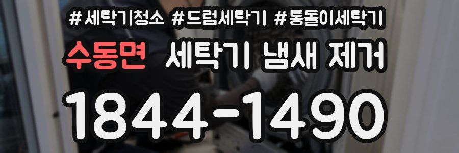 수동면 세탁기 냄새 제거