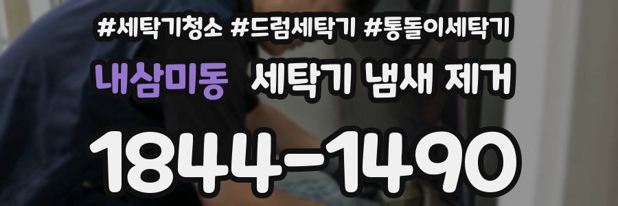 내삼미동 세탁기 냄새 제거