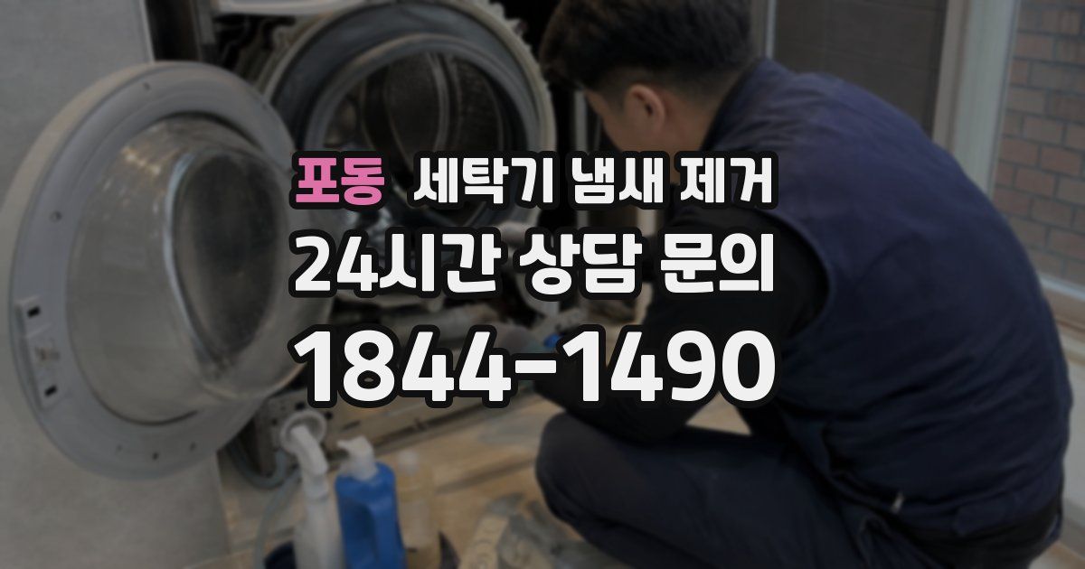 포동 세탁기 냄새 제거