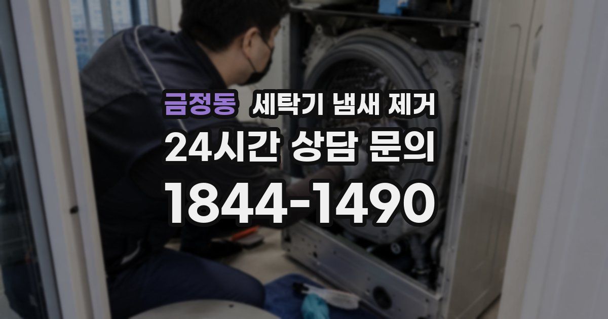 금정동 세탁기 냄새 제거