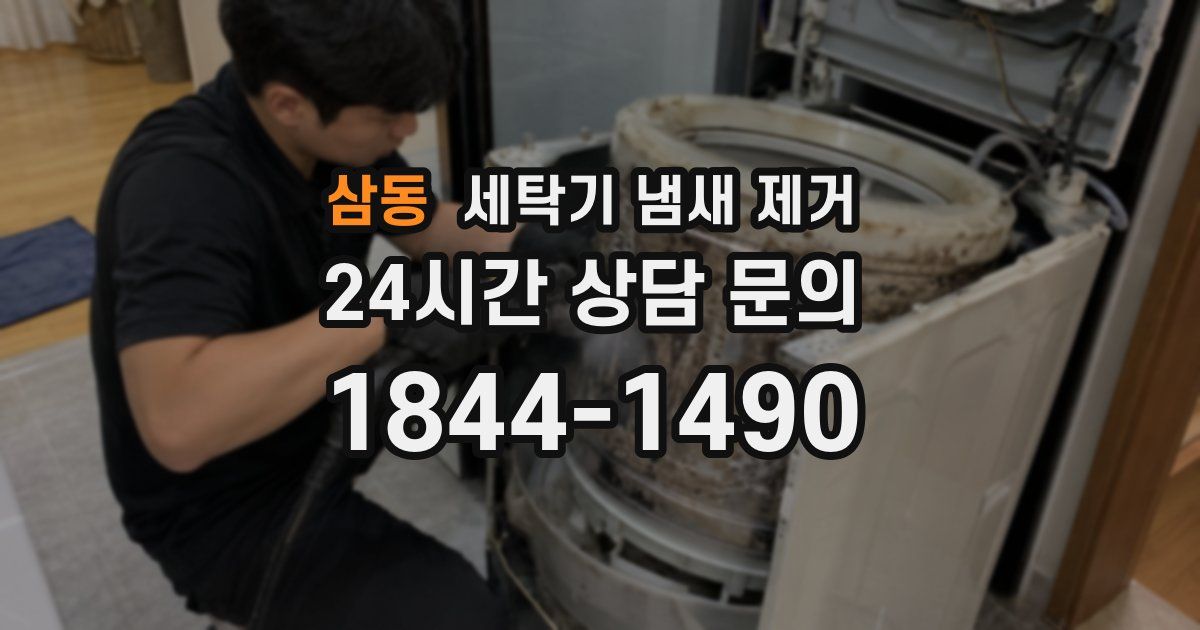 삼동 세탁기 냄새 제거