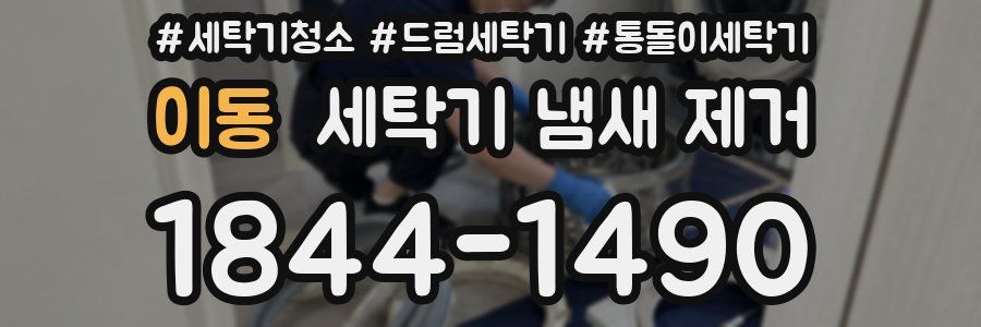 이동 세탁기 냄새 제거