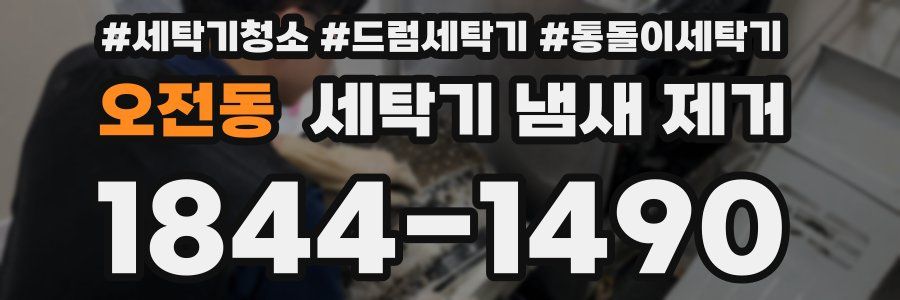 오전동 세탁기 냄새 제거